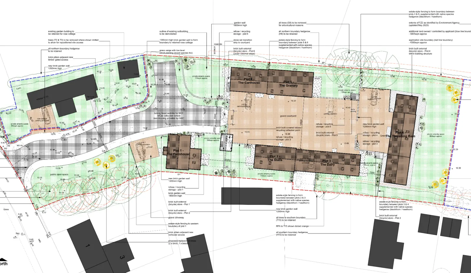 2D architectural site plan